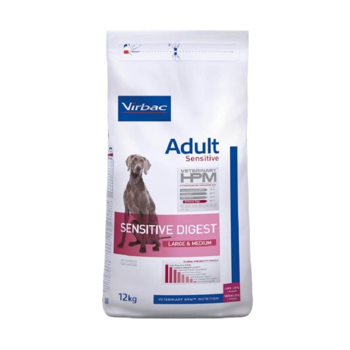 Virbac Veterinary HPM Adult Dog Sensitive Digest Large & Medium - 12 kg