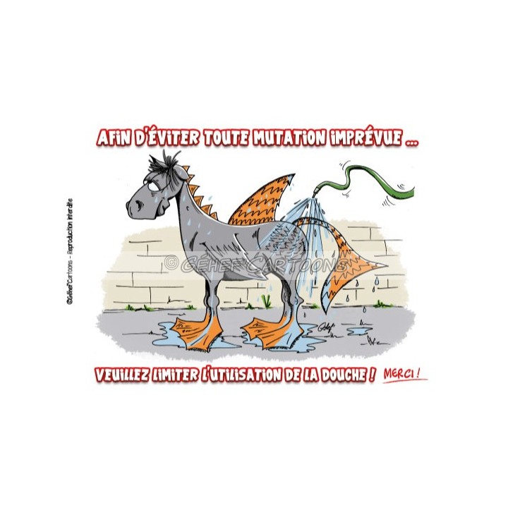 Humoristische Platte Mutanten-Dusche Fr8Man