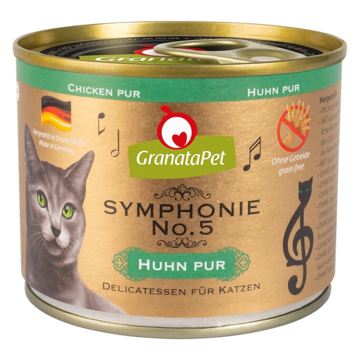 GranataPet Symphonie 6 x 200 g - Huhn pur