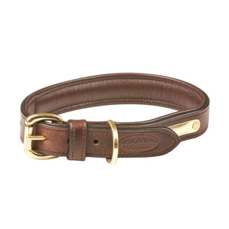 Gepolstertes Hundehalsband aus Leder Weatherbeeta