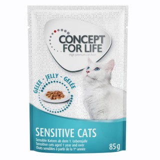 Sparpaket Concept for Life 48 x 85 g - Sensitive Cats in Gelee