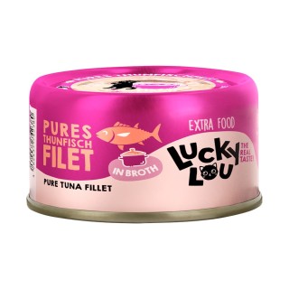 Lucky Lou Extra Food Filet in Brühe 12 x 70 g - Thunfischfilet