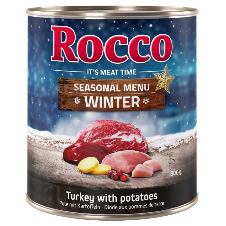 Rocco Winter-Menü: Sonderedition für begrenzte Zeit 24 x 800 g: Rind mit Pute & Kartoffeln