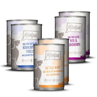 MjAMjAM Adult Hund 6 x 400 g - Mixpaket I (3 Sorten)