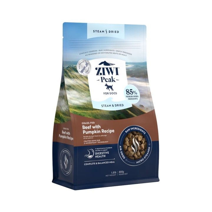 Ziwi Peak Steam & Dried Rind mit Kürbis - 800 g