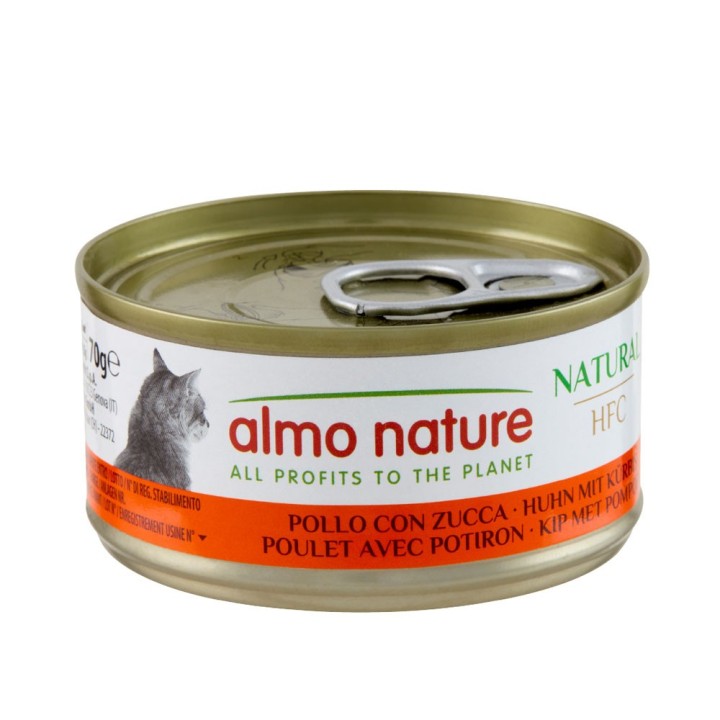 Almo Nature HFC Natural 6 x 70 g - Huhn mit Kürbis