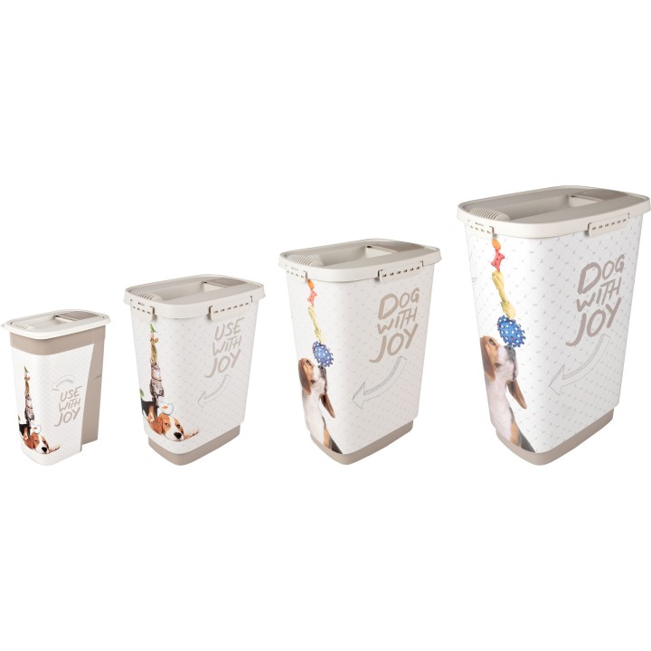 Rechteckiger Futtercontainer für Hunde Flamingo June