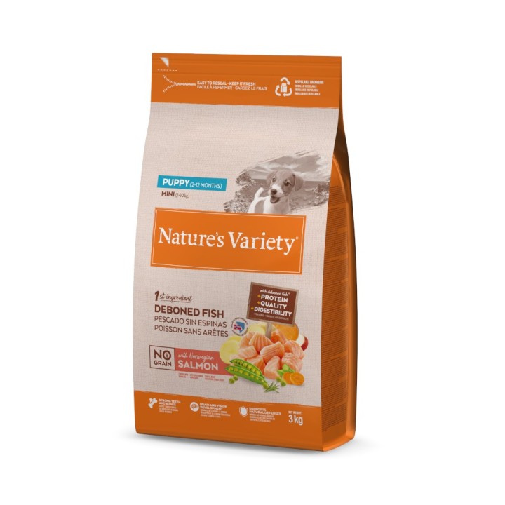 Nature's Variety No Grain Puppy Mini Lachs - 3 kg