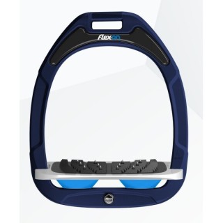 Ultragrip-Gel-Stretch-Steigbügel Marine/Grau/Blau Flex-On Green Composite