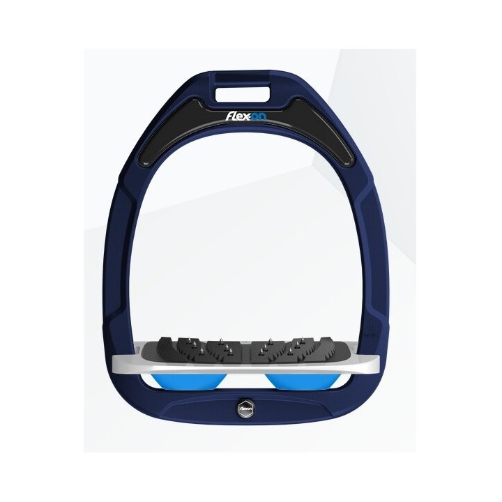 Ultragrip-Gel-Stretch-Steigbügel Marine/Grau/Blau Flex-On Green Composite