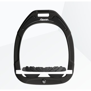 Ultra Grip Steigbügel schwarz/weiß/schwarz Flex-On Green Composite