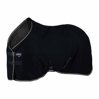 Stalldecke für Pferde mit goldenem Streifen aus Fleece B Vertigo Arendal