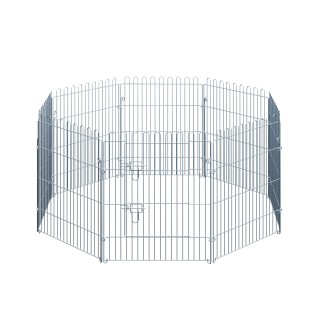 PawHut Freilaufgehege für Welpen  8-teiliger Welpenauslauf & Laufstall, 63x76 cm, sicher & stabil  Aosom