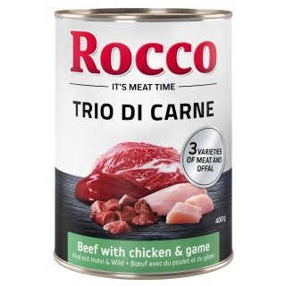 Rocco Classic Trio di Carne - 6 x 400 / 800 g 6 x 400 g: Rind, Huhn & Wild