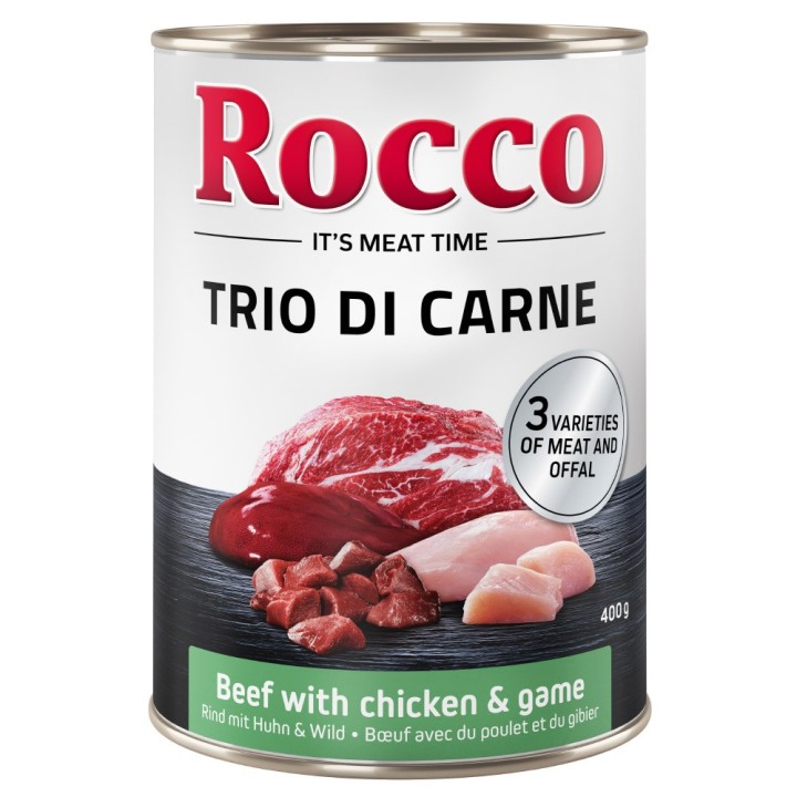 Rocco Classic Trio di Carne - 6 x 400 / 800 g 6 x 400 g: Rind, Huhn & Wild