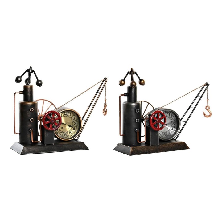 Bordur DKD Home Decor Gold Silberfarben Eisen Vintage 40,5 x 15 x 32,5 cm (2 Stück)