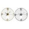 Wanduhr DKD Home Decor Schwarz Gold Metall Moderne 45 x 3 x 45 cm (2 Stück)