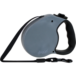 Doggo Hunde Rollleine grau M (5 m) - 1 Stk