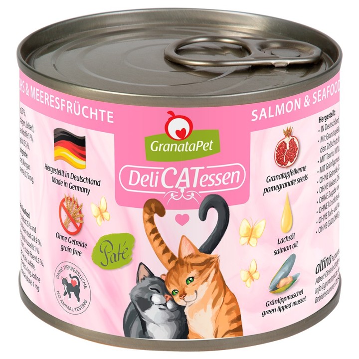 GranataPet DeliCatessen 6 x 200 g - Lachs & Meeresfrüchte