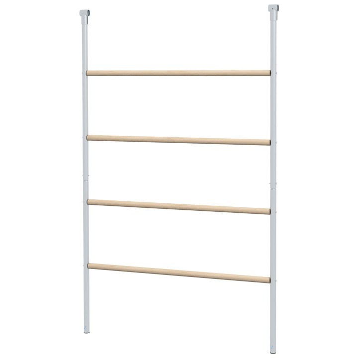 PawHut Sitzleiter für Hühner aus Holz, Spielplatz für Hühner Hühner-Klettergerüst für 4-6 Hühner 140 x 86 x 2,5 cm Naturholz