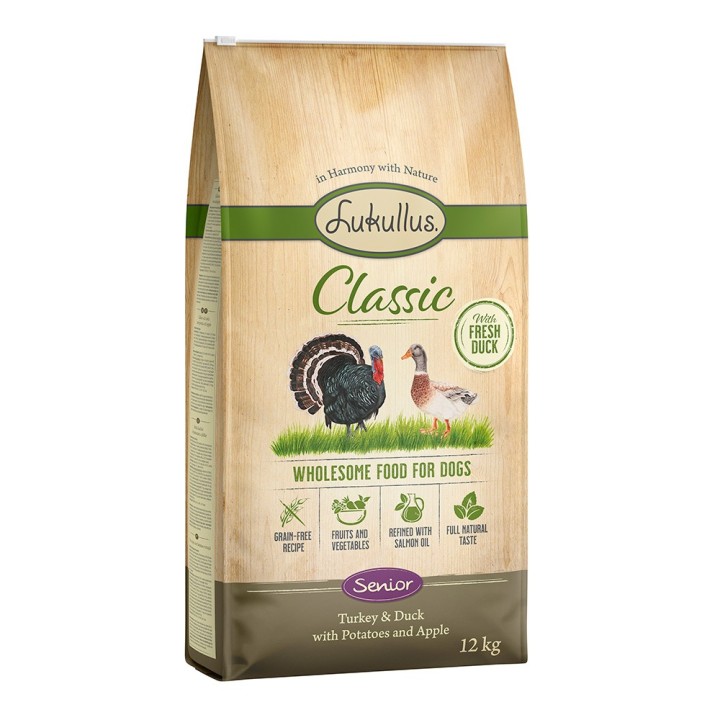 Lukullus Classic Senior Truthahn & Ente (getreidefrei) - 12 kg