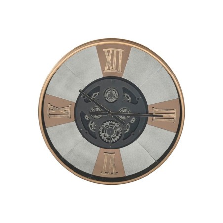 Wanduhr Home ESPRIT Schwarz Gold Metall Kristall Vintage 80 x 9,5 x 80 cm
