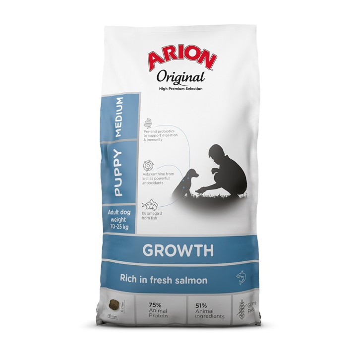 Arion Original Growth Medium Breed Fisch - 12 kg