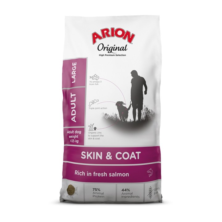 Arion Original Skin & Coat Large Breed Lachs - 12 kg