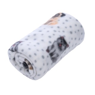 zooplus Basics Kuscheldecke Fleece Dogs & Dots - L 150 x B 100 cm