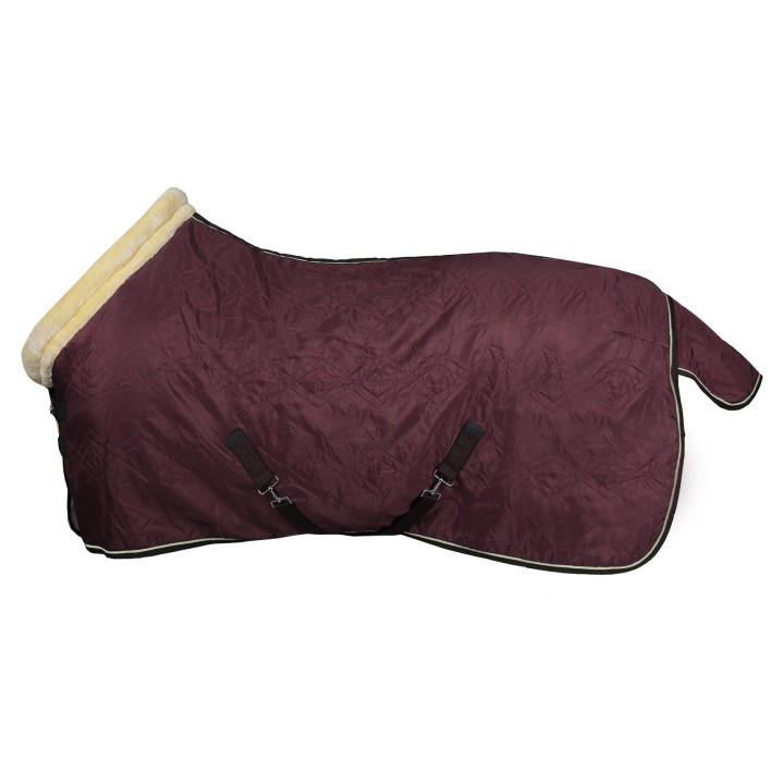 Luxuriöse Stalldecke für Pferde mit Kragen Horka 200 g