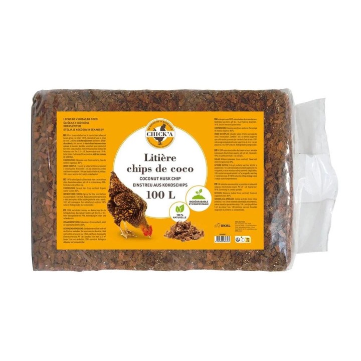 2-in-1-Kokosnuss-Chips-Streu Spezial für Hinterhofhaltung Chick'A