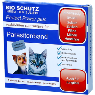 Bio Schutz Parasitenband Protect Power Plus Katze, hellbraun - 1 Stk