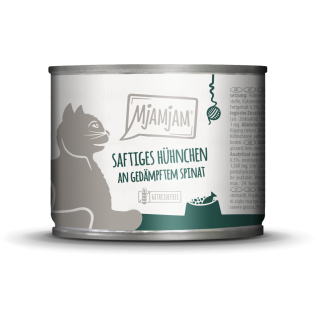 Mjamjam Huhn und Spinat - 200 g