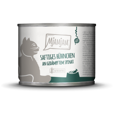 Mjamjam Huhn und Spinat - 200 g