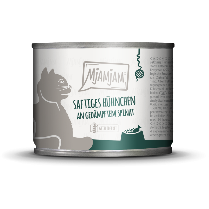 Mjamjam Huhn und Spinat - 200 g