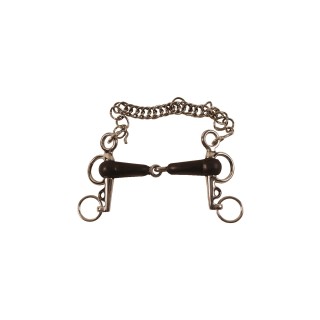 Pelham für Pferde mit Gummiüberzug und kurzen Backen Umbria Equitazione