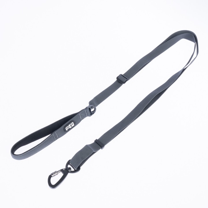 TIAKI Hundeleine Grau - Länge: ca. 150 - 200 cm