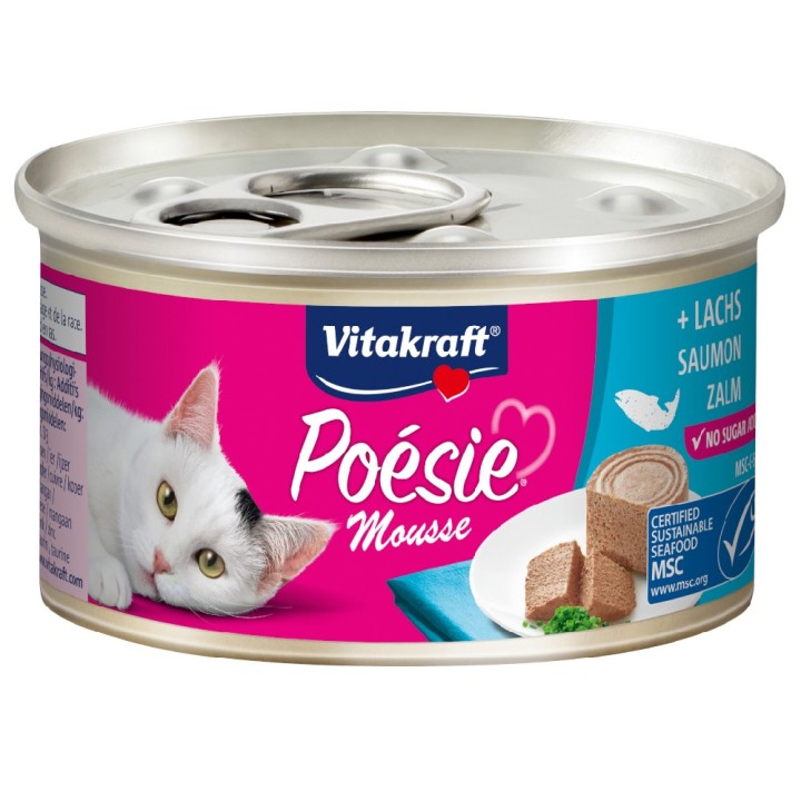 Vitakraft Poésie Mousse 12 x 85 g - Lachs