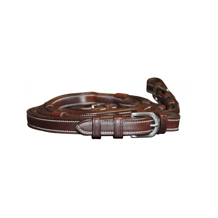 Lederzügel für Pferde mit Griffen Flags&Cup