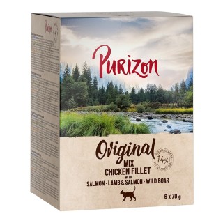 Purizon Adult 6 x 70 g - getreidefrei - Mixpaket 3 Sorten