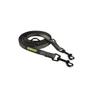 Schecker - Schecker Gummierte Verlängerungsleinen [Schwarz]