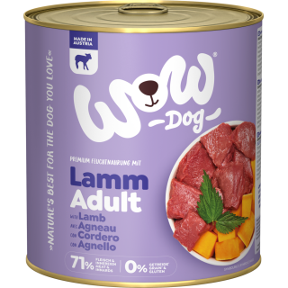 WOW ADULT mit Lamm, Kürbis + Brennnessel - 800 g