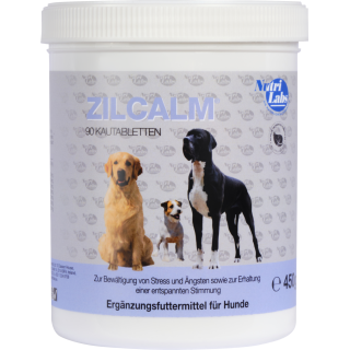 NutriLabs ZILCALM Kautabletten Ergänzungsfuttermittel für Hunde - 90 Tabletten
