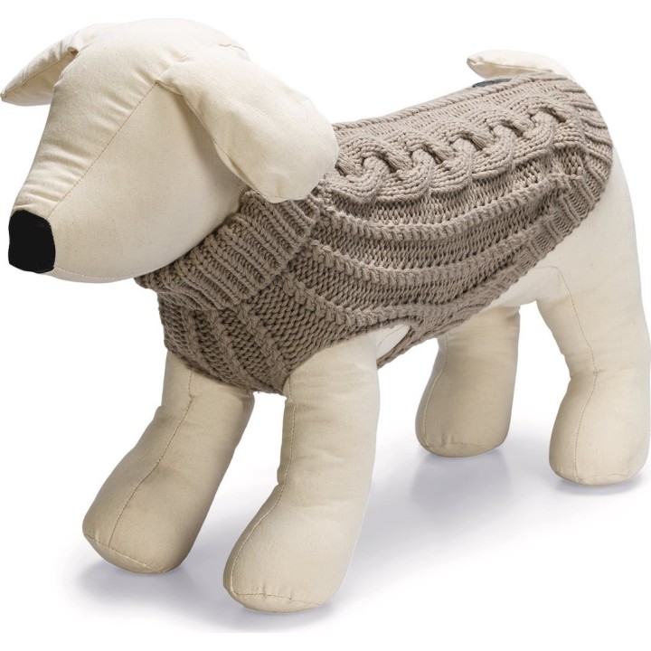 Designed by Lotte Hundesweater Haida Beige - XL - 36 cm