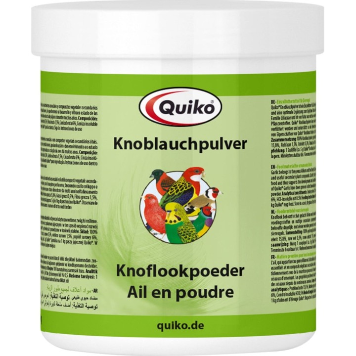 Quiko Knoblauchpulver für Ziervögel - 250 g