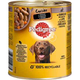 Pedigree Cuisine in Sauce mit Kaninchen und Karotten - 800 g