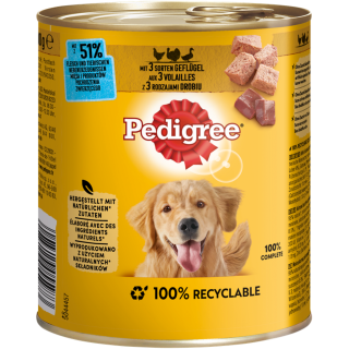Pedigree Pastete mit Geflügel - 800 g