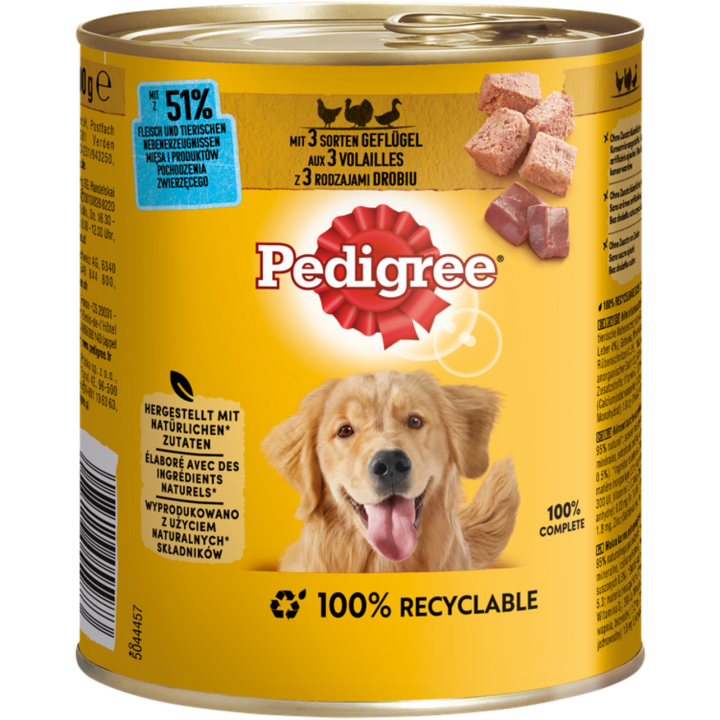 Pedigree Pastete mit Geflügel - 800 g