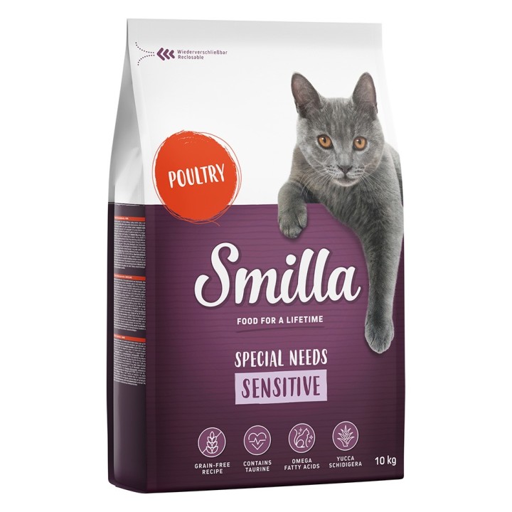 Smilla Adult getreidefreie Rezeptur Sensitive Geflügel - 10 kg