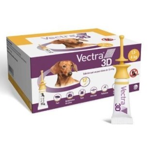 Hundepflege 1,5-4 kg gegen Flöhe Ceva Vectra 3d (x12)